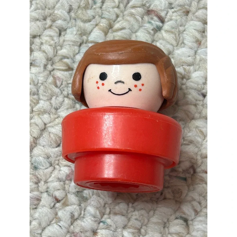 Vintage Fisher Price Little People Figures Lot of 6 1990s Chunky Plastic Toys